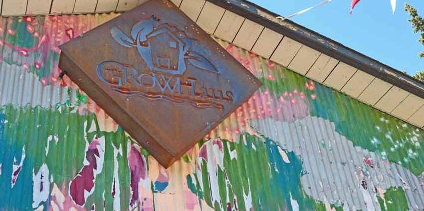 A building with a colorful mural on the side of it.