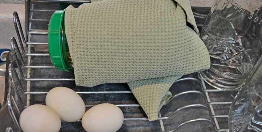A close up of eggs on the grill