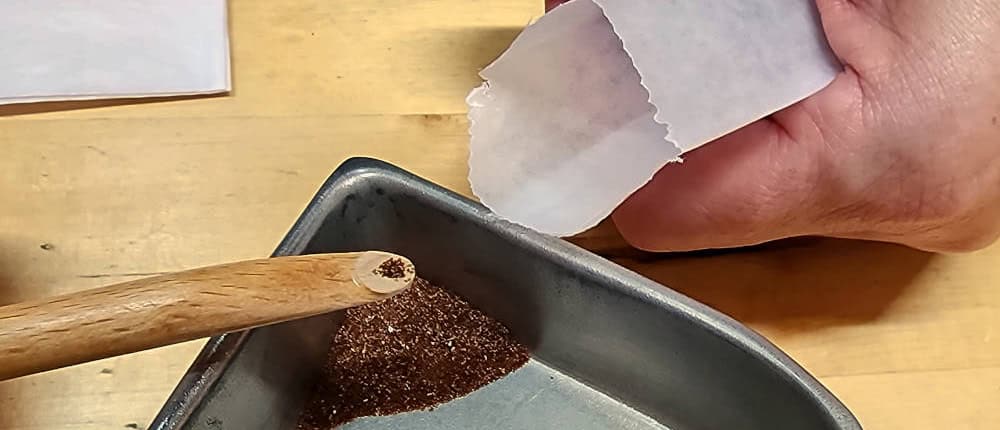 Packing Seed with Custom Scoop